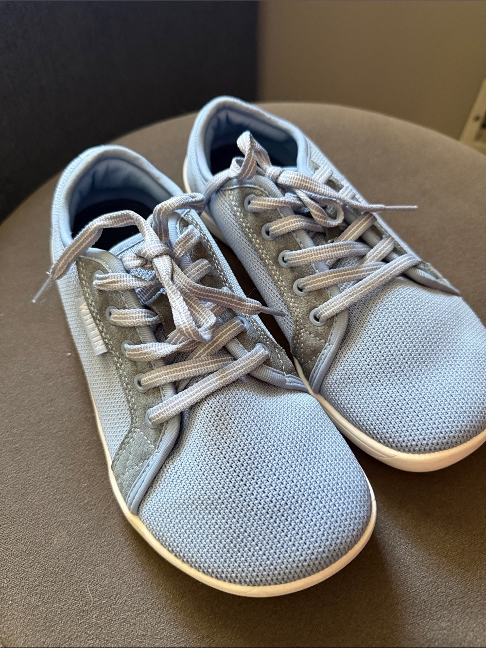 WITHIN Minimalist Barefoot Powder Blue Womens 38/7.6-8 Sneakers Zero Drop Sole